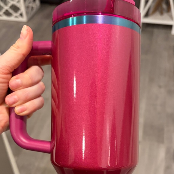 40 Oz Stanley Berry Pink Tumbler with Handle - Picture 6 of 7